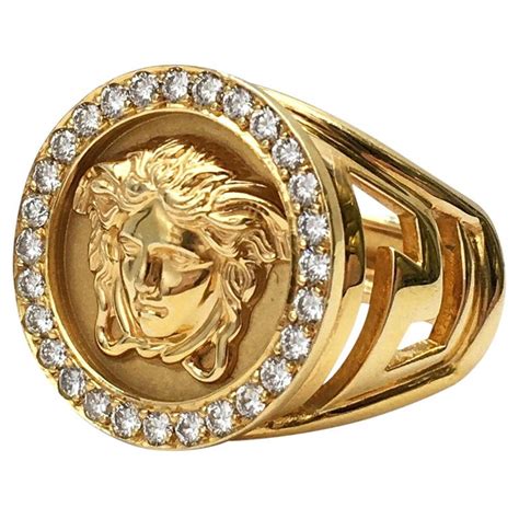 versace ring 18k gold|Versace ring real gold.